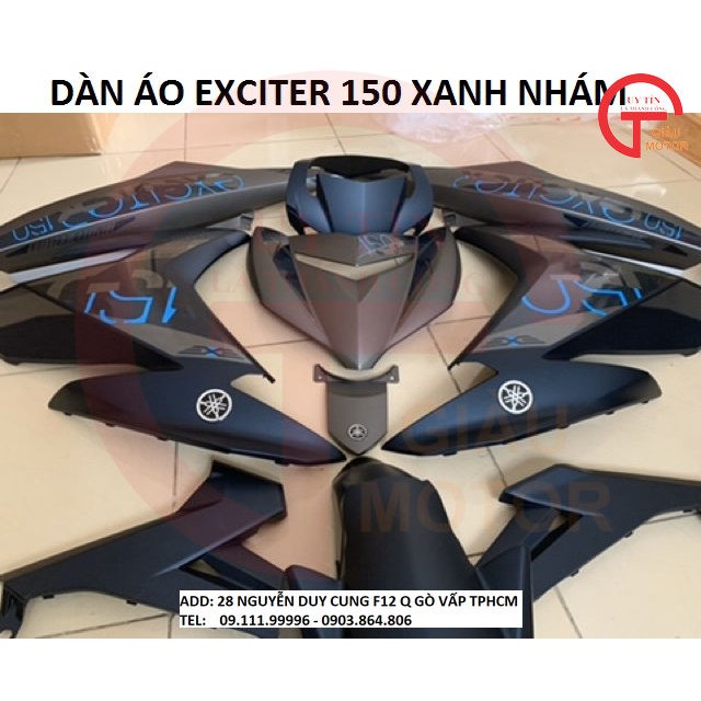 Dàn áo exciter 150 đen nhám 2017  12 món  Shopee Việt Nam